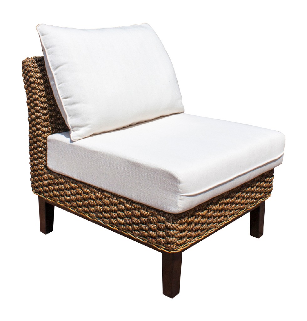 Panama Jack Sanibel Armless Chair with Cushions
